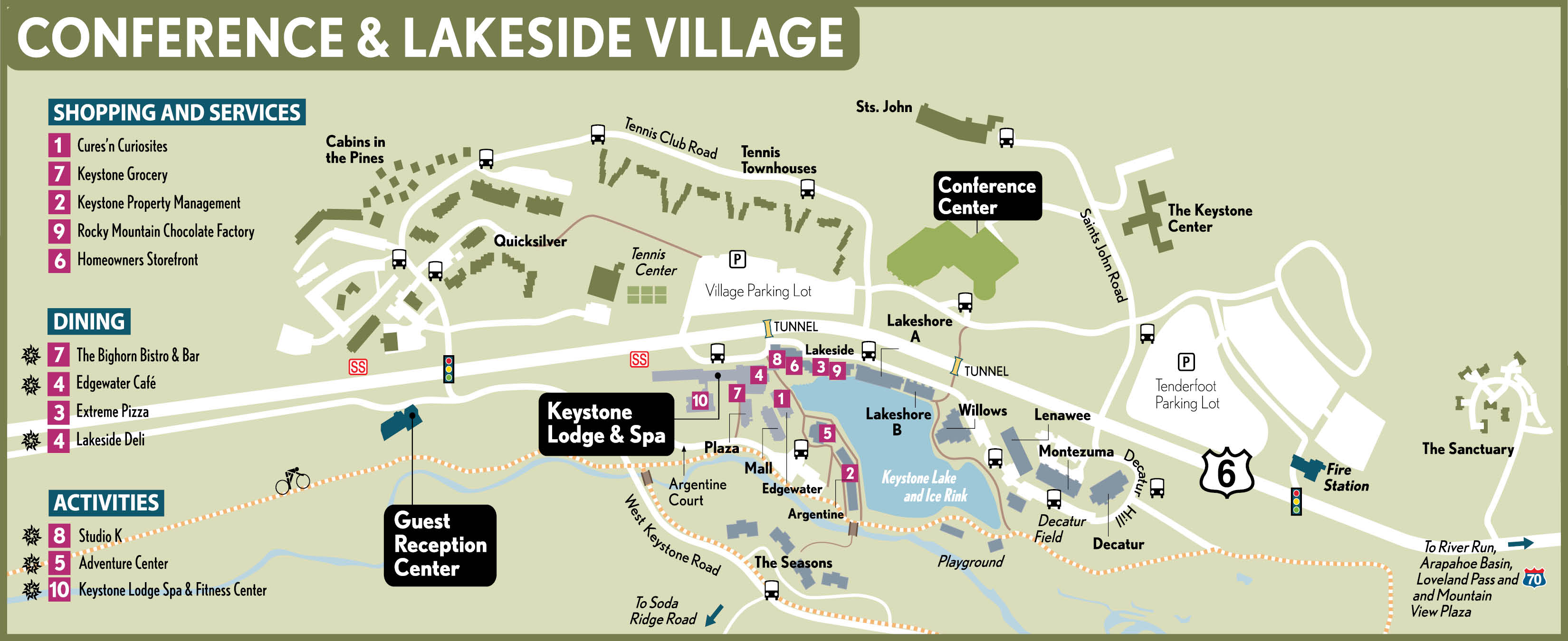 Keystone Resort Map